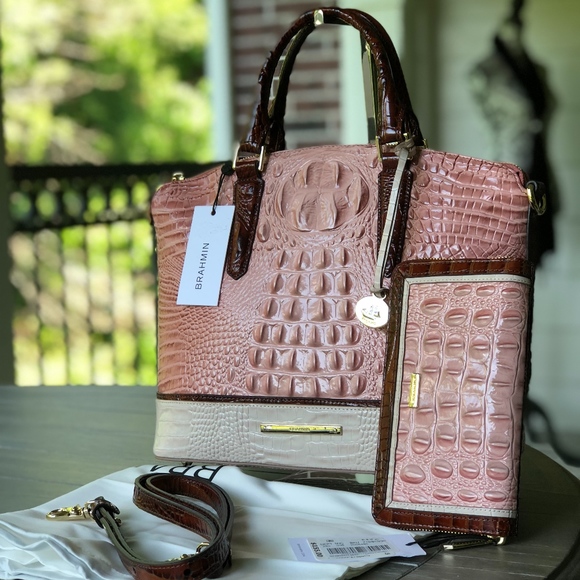 pink purse and wallet set